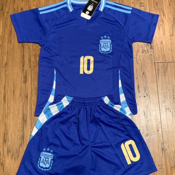 Large Messi Youth Barcelona Soccer Jersey Kit Kids - Picture 7 of 9